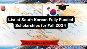 List of South Korean Fully Funded Scholarships